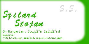szilard stojan business card